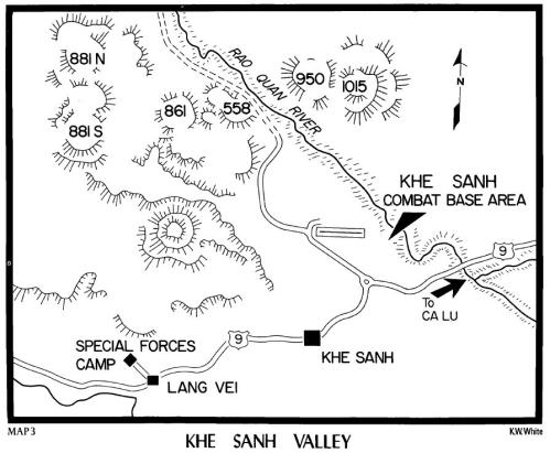 Map khe sanh valley