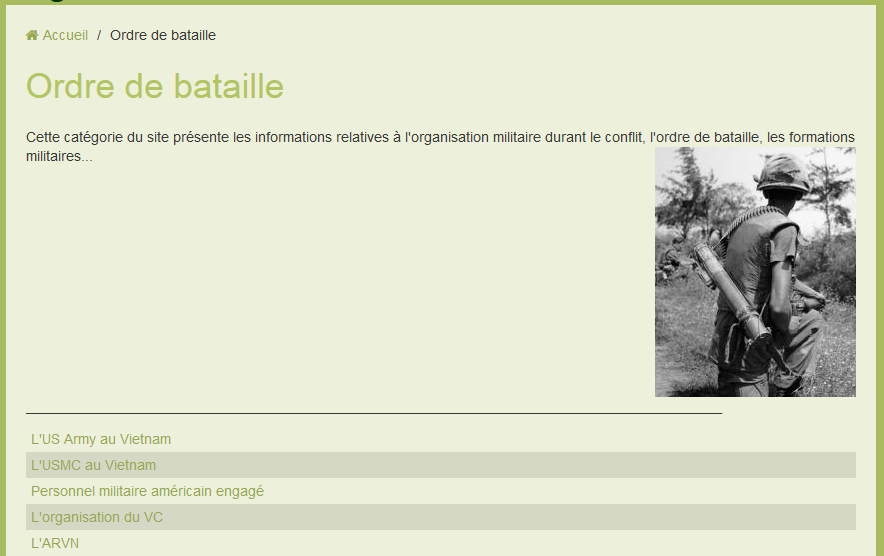 ORDRE DE BATAILLE